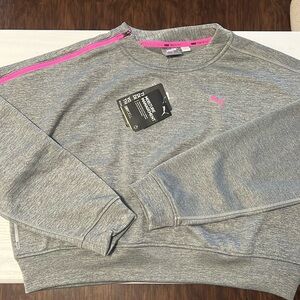 Puma Zip Crew Crop Sweater
